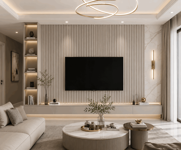 Tấm Ốp Lam 4 Sóng Cao SG-39 ốp phòng khách