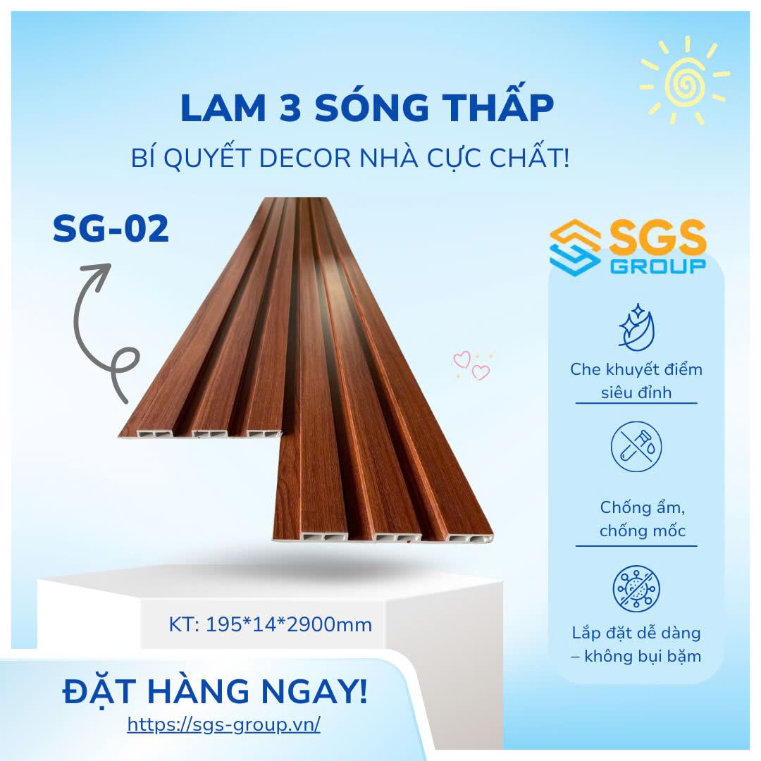 Tấm ốp lam 3 sóng thấp SG-02