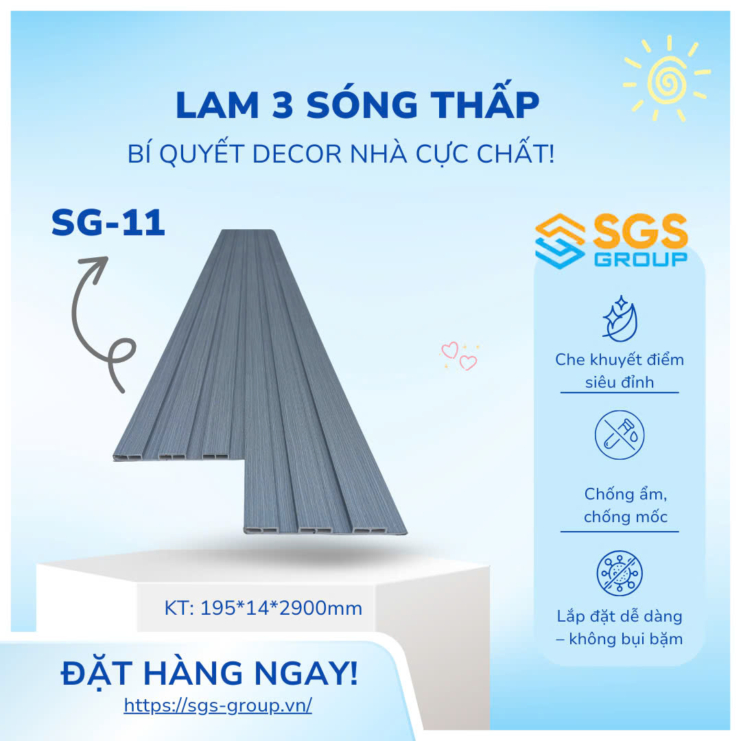 Tấm ốp lam 3 sóng thấp SG-11
