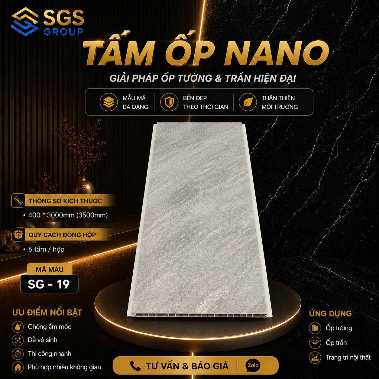 Tấm ốp Nano SG-19