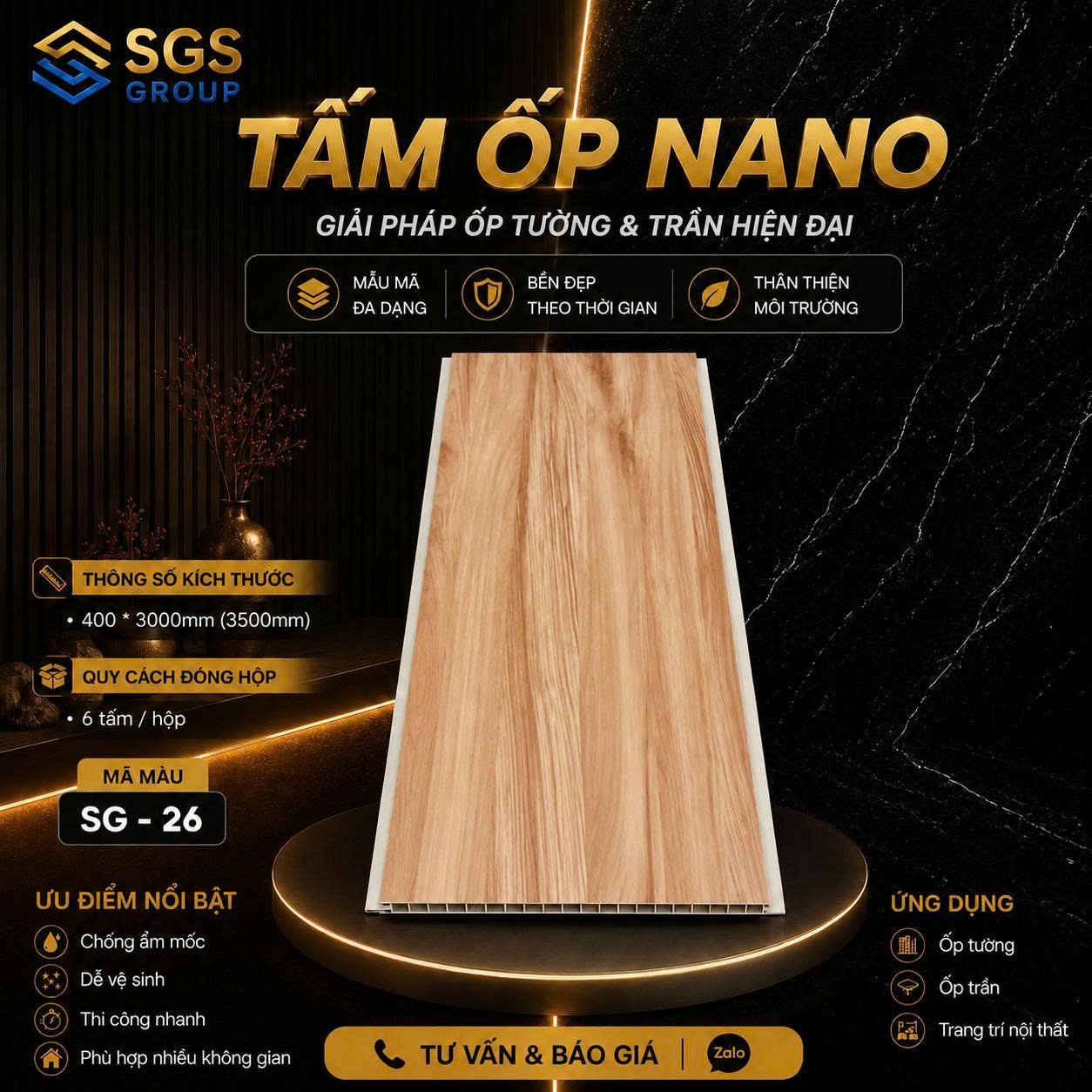 Tấm ốp Nano SG-26