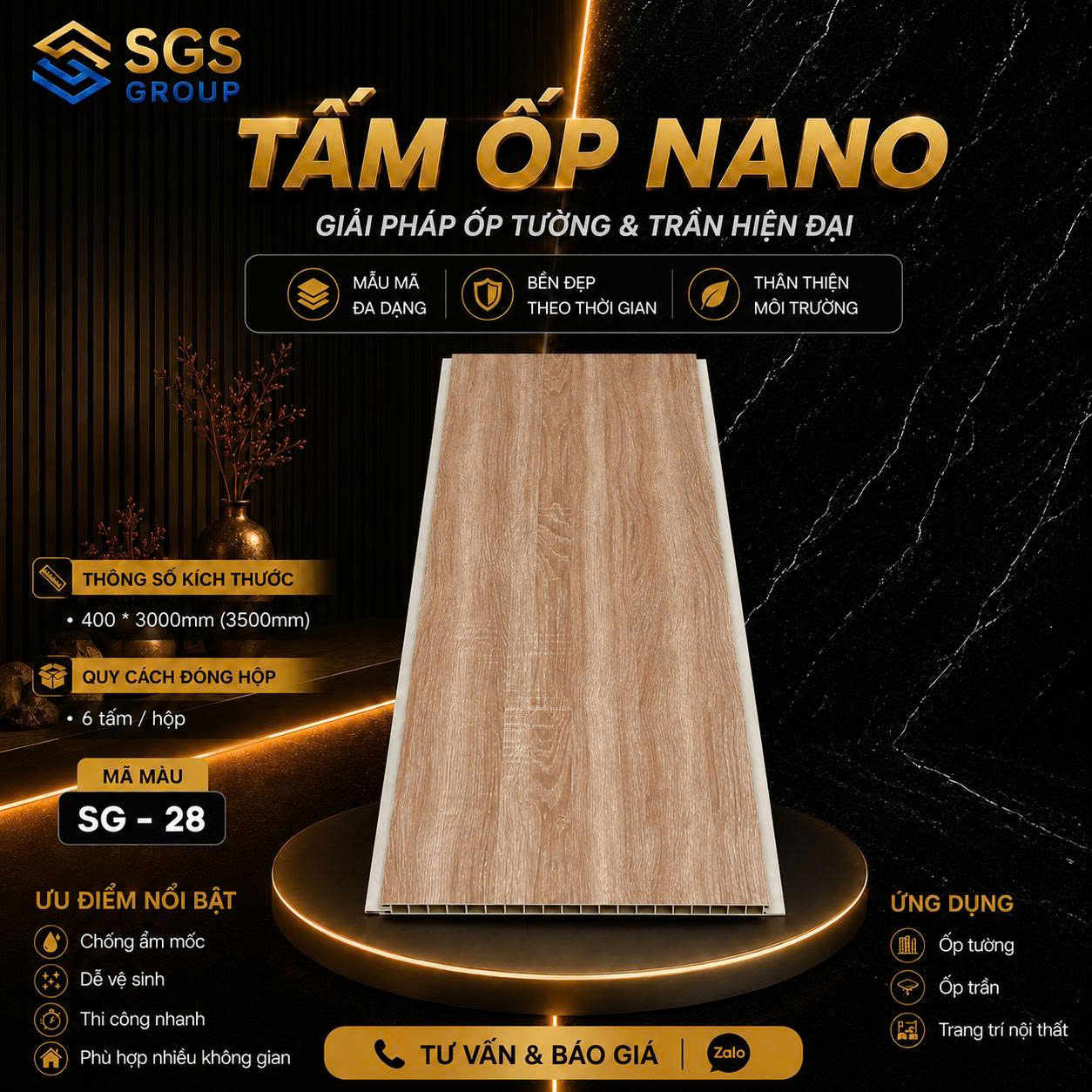 Tấm ốp Nano SG-28