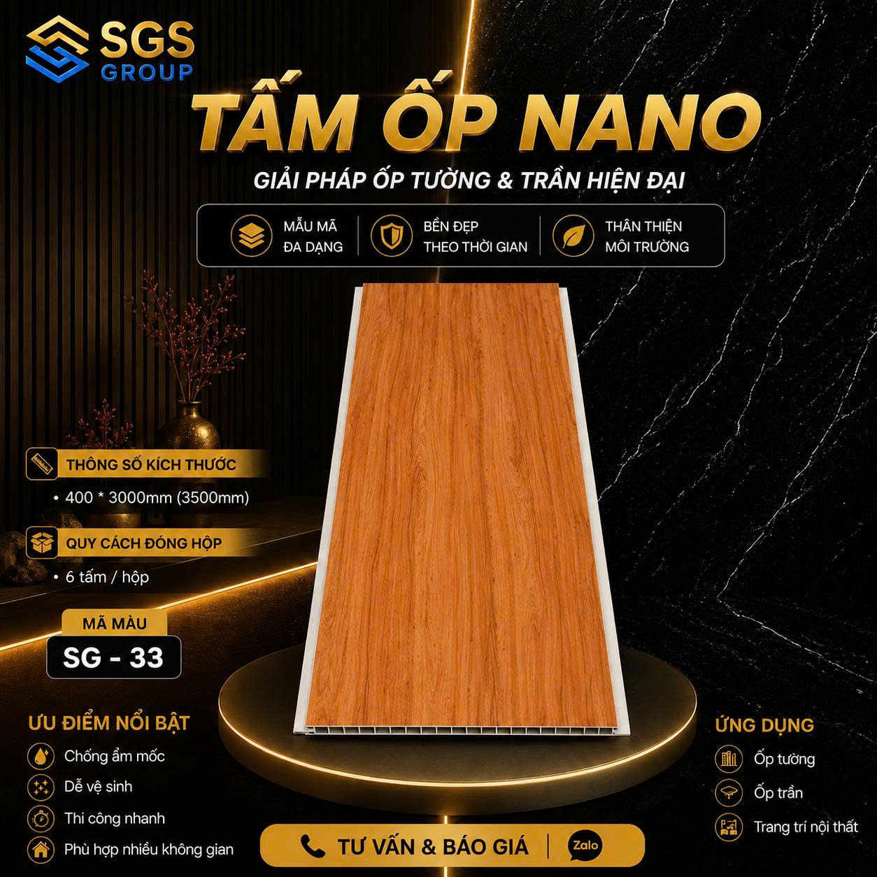 Tấm ốp Nano SG-33